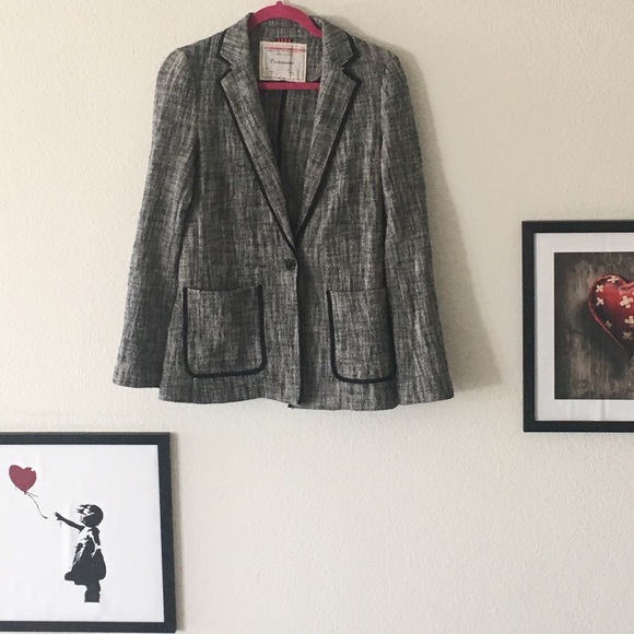 Anthropologie Cartonnier Tweed Blazer